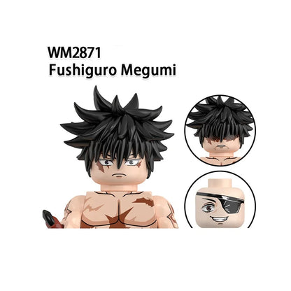 WM6200 WM6201 WM6202 Itadori Yuji Jujutsu Kaisen Set Building Blocks Mini Action Figure Toys