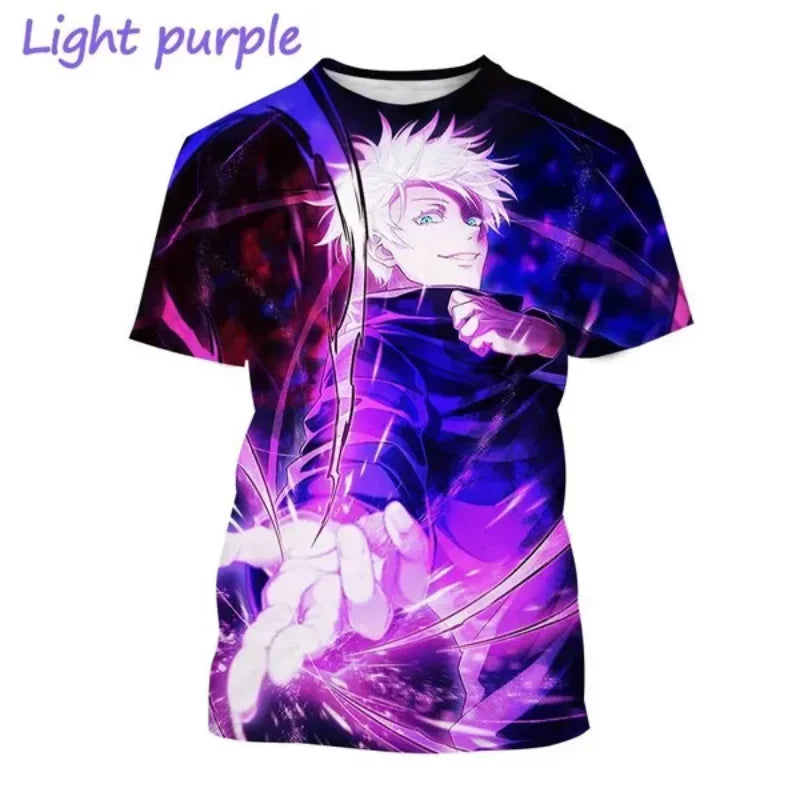 Jujutsu Kaiju Kaisen Gojo Satoru 3D Print T-shirt for Men and Itadoru Yuji, Graphic Fashion Clothes - Jujutsu Kaisen Merch - Free Shipping Buy Now