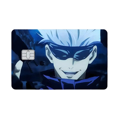 Jujutsu Kaisen Series Anime Bank Credit Cards Stickers Satoru Gojo Ryomen Sukuna Decoration Waterproof Scratch Resistant Sticker
