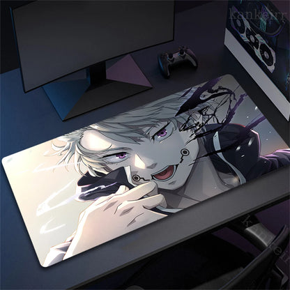 Jujutsu Kaisen Mouse Pad Anime Carpet PC Gamer Computer Black White Keyboard Gaming Accessories Desk Mat Gojo Satoru XL Mousepad