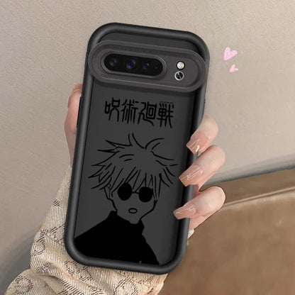Coque souple antichoc en TPU pour Google Pixel 9, 8A, 8, 7, 7A Pro XL 5G, motif dessin animé Jujutsu Kaisen