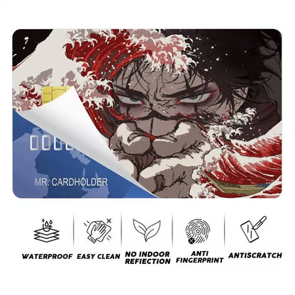 Cool Fashion Anime Popular Hot Top Jujutsu Kaisen Luxury Credit Card Film Debit Protect Bank Bus Card Sticker Skin