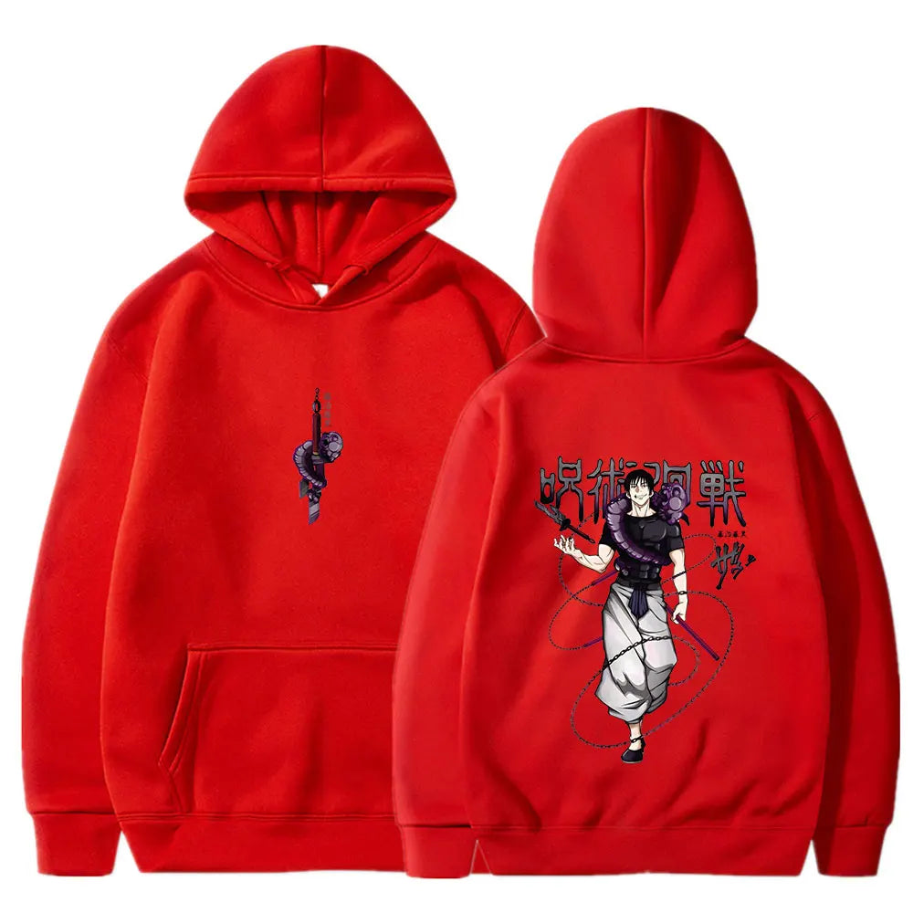 Jujutsu Kaisen Anime Hoodies Women Fushiguro Toji Print Hooded Sweatshirts Hip Hop Streetwear Gothic Pullover Men's Clothing - Jujutsu Kaisen Merch - Free Shipping Buy Now