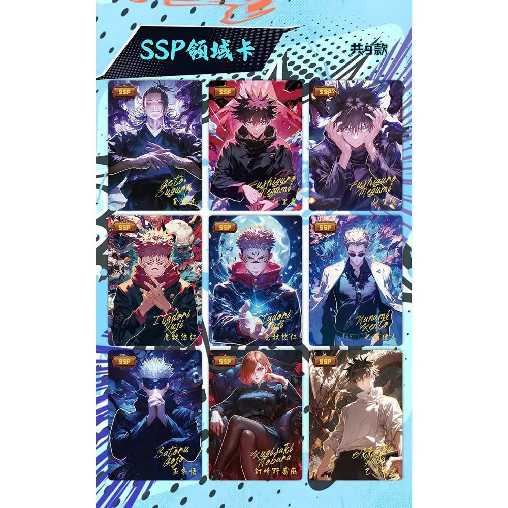 Jujutsu Kaisen Anime Trading Cards Booster Box - Star Card Official Collectible Cards with Rare SSP SP SSR Holo Foil Character