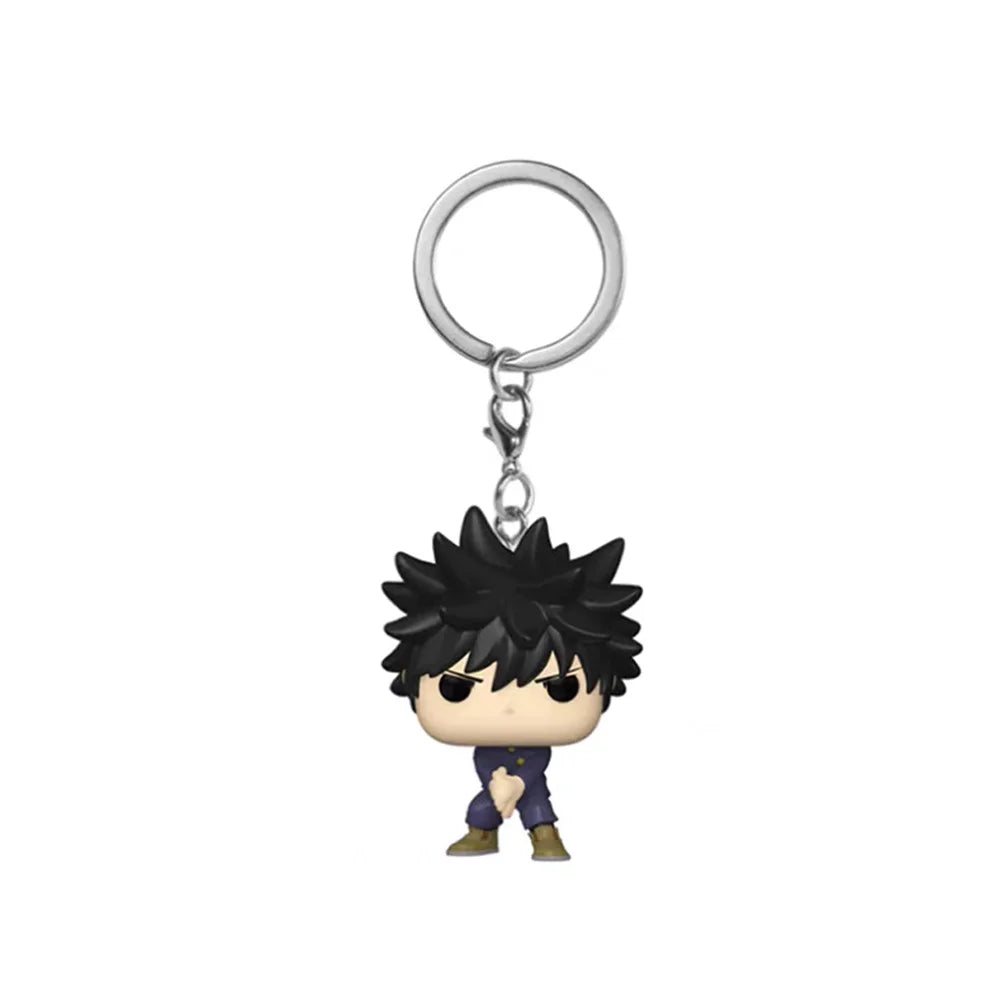 New Anime Jujutsu Kaisen Keychain Satoru Gojo Nobara Kugisaki Yuji Itadori Vinyl Dolls Model Toys Pendant Children Gifts