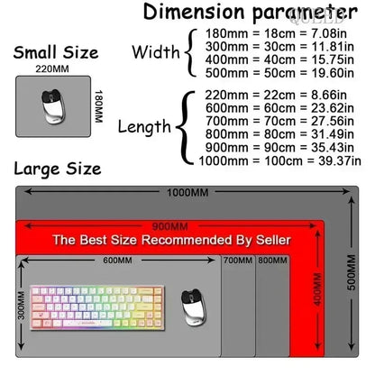 Large Gaming Mouse Pad Jujutsu Kaisen Gojo Satoru Mousepad LockEdge Thickened Computer Keyboard Desk Mat Rubber Anti slip Mats