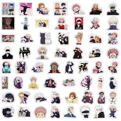 Lot de 30/60/180 autocollants Jujutsu Kaisen Satoru Gojo, imperméables, pour skateboard, ordinateur portable, moto, jouets classiques