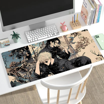 Mouse Pad Gamer Home HD Large Desk Mats Mouse Mat MousePads Jujutsu Kaisen Laptop Anti-slip Gamer Natural Rubber Carpet Mice Pad
