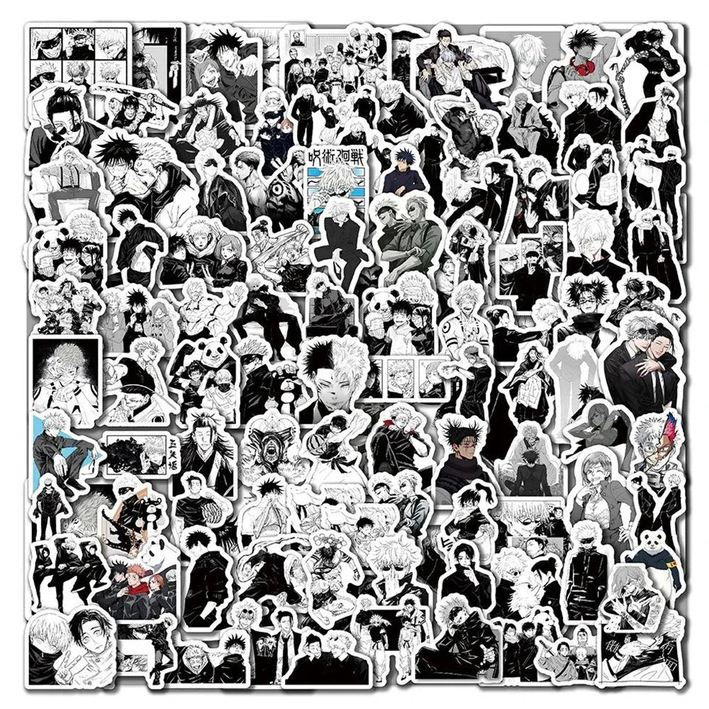 Lot de 10/30/50/100 autocollants graffiti Jujutsu Kaisen, dessin animé Satoru Gojo, étanches, pour enfants, DIY, cool, jouets, cadeaux