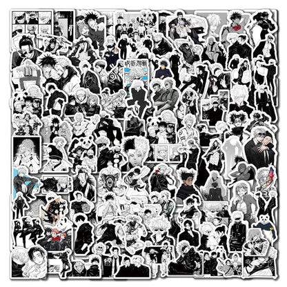 Lot de 10/30/50/100 autocollants graffiti Jujutsu Kaisen, dessin animé Satoru Gojo, étanches, pour enfants, DIY, cool, jouets, cadeaux
