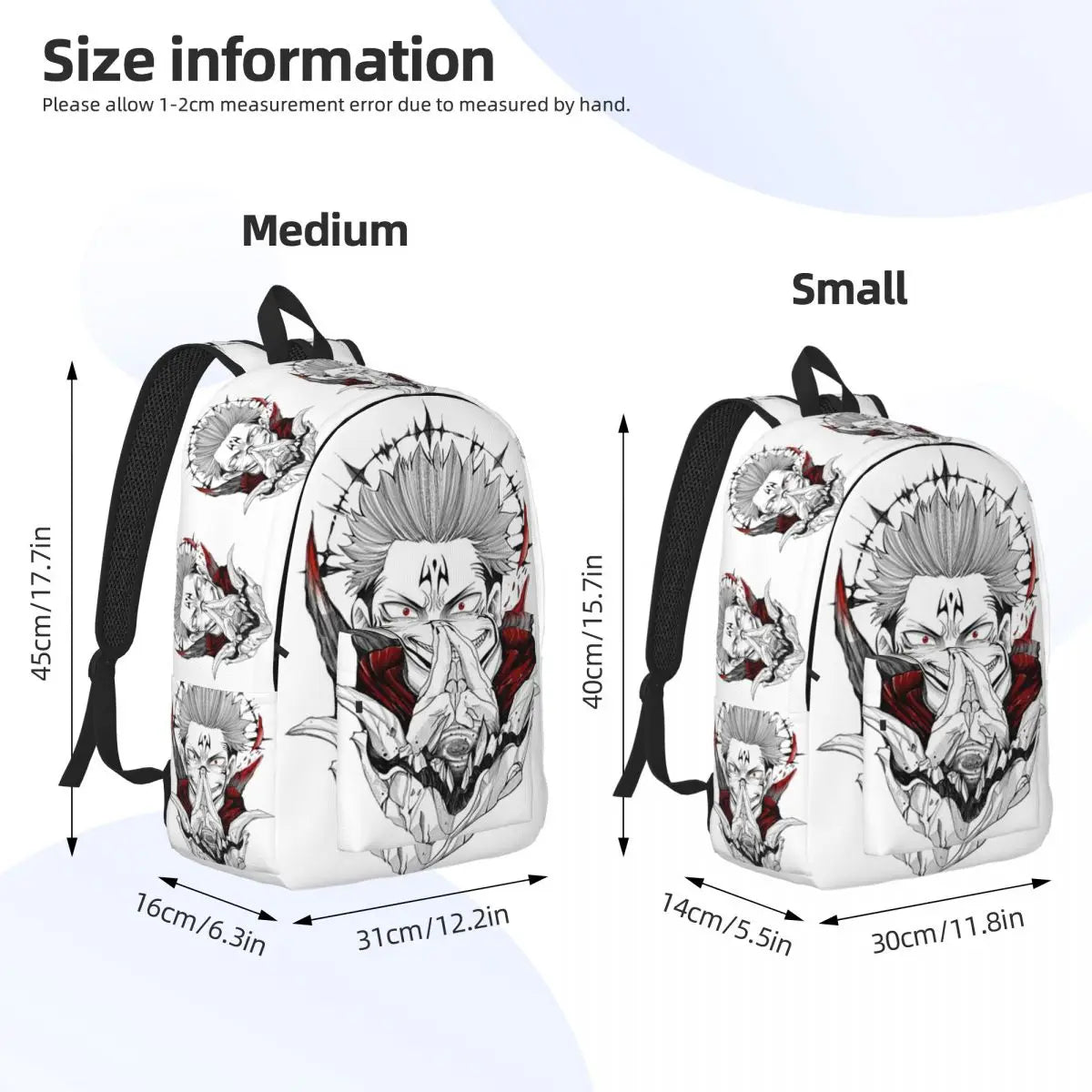 Sac à dos Jujutsu Kaisen Sukuna pour hommes et femmes, mode étudiant, randonnée, voyage, sac à dos, anime, manga, ordinateur portable, sacs en toile, sport