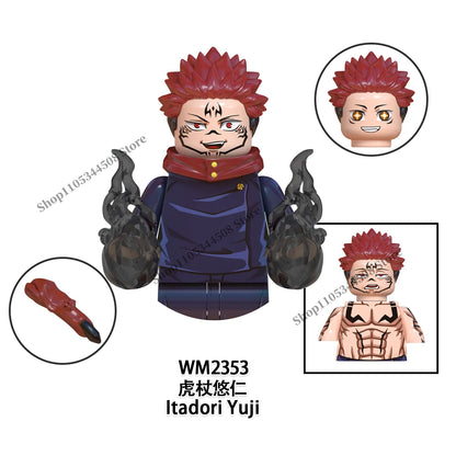 Jujutsu Kaisen MINI Puzzle Brick toys Makora Gojo Satoru Rogo Ryomen Sukuna Kugisaki Nobara Building Blocks Collection Gift