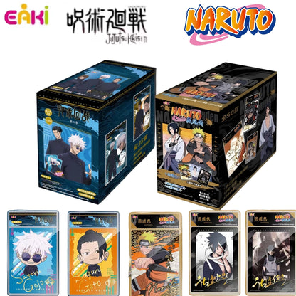 New In Original Box NARUTO Jujutsu Kaisen Cartoon Characters Collection Hobby Cards Gojo Satoru Naruto Uzumaki Children's Gift