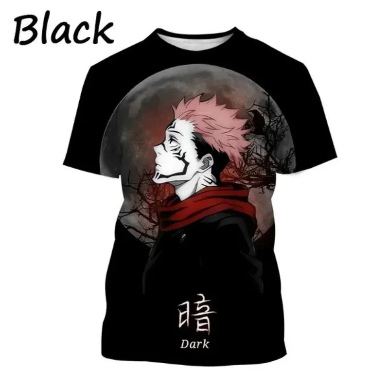 Jujutsu Kaiju Kaisen Gojo Satoru 3D Print T-shirt for Men and Itadoru Yuji, Graphic Fashion Clothes - Jujutsu Kaisen Merch - Free Shipping Buy Now
