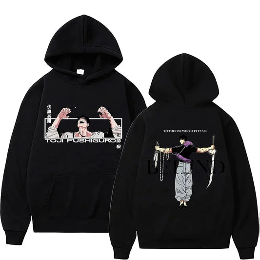 Jujutsu Kaisen-Anime Hoodies for Men and Women Fushiguro Toji Sleeve Hooded Jersey Gothic Hoodies Hip Hop Style Casual Clothing - Jujutsu Kaisen Merch - Free Shipping Buy Now