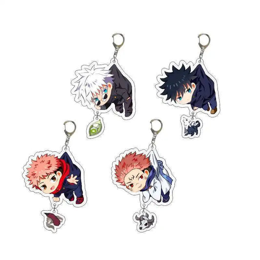 Jujutsu Kaisen Acrylic Keychain Satoru Gojo Geto Suguru Key Chain Anime Keyring Props Cosplay Jewelry Gift