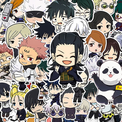 10/30/60pcs Cute Q Version Anime Jujutsu Kaisen Stickers Gojo Satoru Okkotsu Yuta Cartoon Sticker Laptop Phone Scrapbook Decals