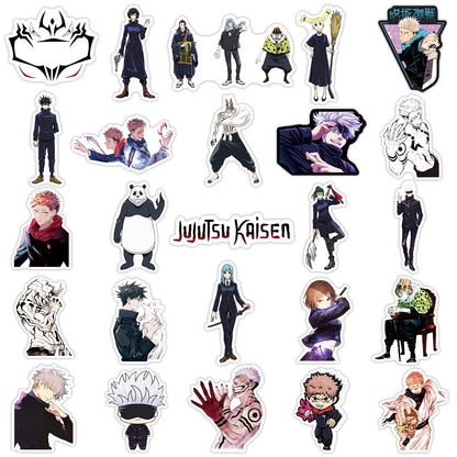 50Pcs Jujutsu Kaisen Graffiti Stickers Water Bottle Laptop Phone Bicycle Luggage Case Skateboard Children Adult Sticker