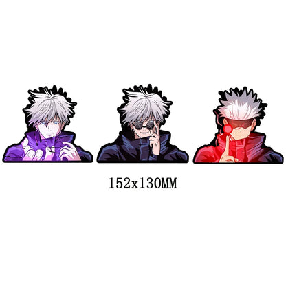 Jujutsu Kaisen Series Combination Complete Works 3D Gradient Car Stickers Anime Peripherals Suitable for Car Notebooks, Etc.