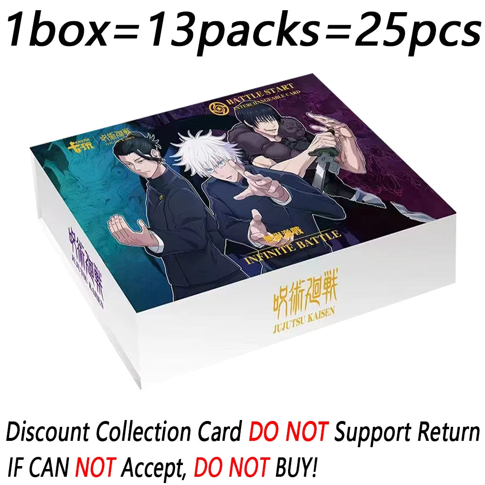 Jujutsu Kaisen Anime Collection Cards Booster Box - "Infinite Battle" Trading Card Set with Rare AR/SLR Holo Foil Cards