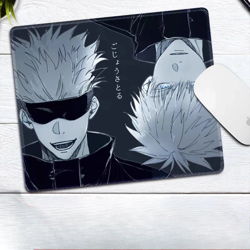 Premium Anime Jujutsu Kaisen Gojo Satoru Leather Mouse Pad Ryomen Sukuna Fushiguro Megumi E-sports Table Mat Small Keyboard Pad