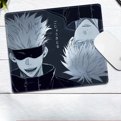 Premium Anime Jujutsu Kaisen Gojo Satoru Leather Mouse Pad Ryomen Sukuna Fushiguro Megumi E-sports Table Mat Small Keyboard Pad