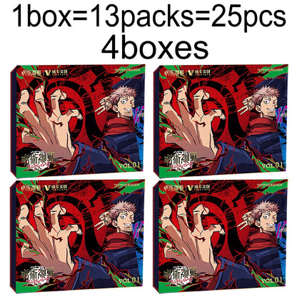 Cartes de collection Jujutsu Kaisen Fantasy Action Battle Anime Ryomen Sukuna Cartes de personnages Cadeaux de Noël préférés des enfants