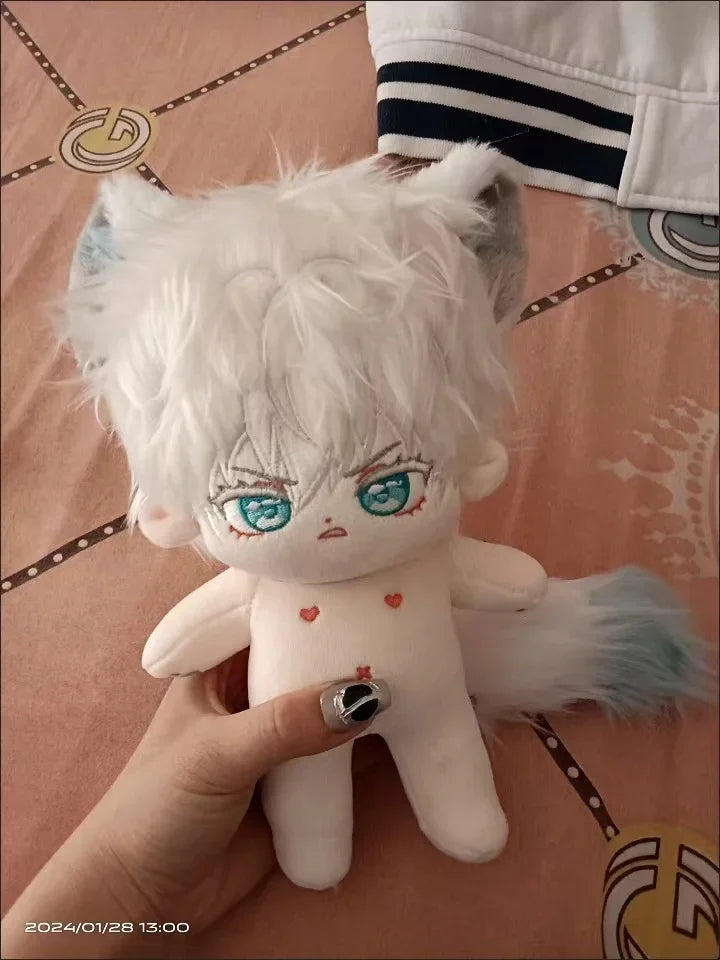 20cm Jujutsu Kaisen Satoru Gojou Dress-up Doll Anime Peripheral Stuffed Plush Doll Cartoon Cotton Doll Children Adults Cute Toys - Jujutsu Kaisen Merch - Free Shipping Buy Now
