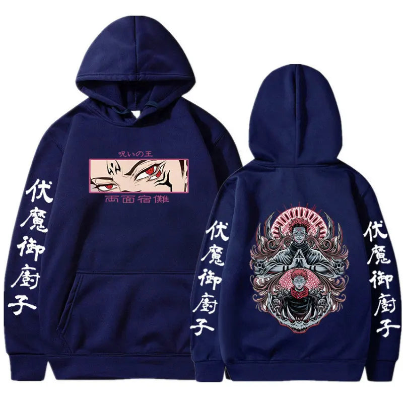 Jujutsu Kaisen print men's casual fashion street hoodie Autumn and winter comfortable and soft hot blood adventure anime - Jujutsu Kaisen Merch - Free Shipping Buy Now