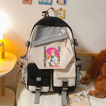 Sacs d'école Anime Jujutsu Kaisen Gojo Satoru Itadori Sukuna JJK Gojo Sensei Bookbag filles femmes sac à dos scolaire Rugzak