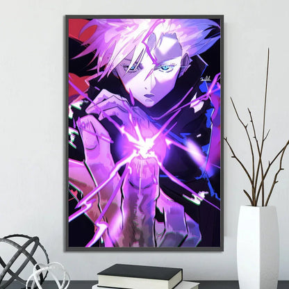 J-Jujutsu Anime Self-adhesive Poster Wallpaper Wall Art Print Gojo Satoru Home Decoration Modern Itadori Yuji Gift
