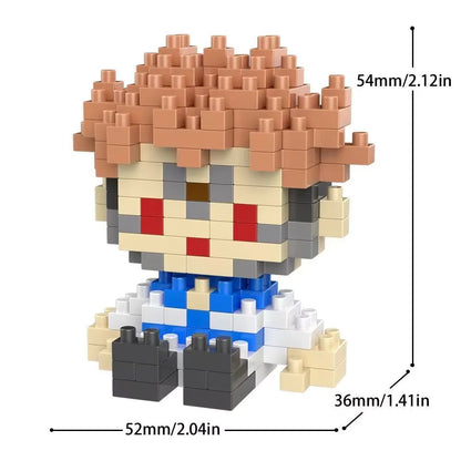 JX – Mini figurine Jujutsu, Micro bloc de construction, Kaisen Anmie, périphériques Gojo Satoru, bricolage, Statue d'épissure, poupée Fushiguro Megumi
