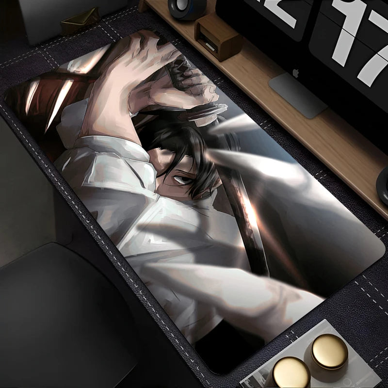 Japan Hot Anime Mouse Pad Black And White Manga Keyboard Pad PC Jujutsu Kaisen Yuta Desk Mat XXL Laptop Gamer Cabinet Mousepad
