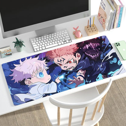 Mouse Pad Gamer Home HD Large Desk Mats Mouse Mat MousePads Jujutsu Kaisen Laptop Anti-slip Gamer Natural Rubber Carpet Mice Pad