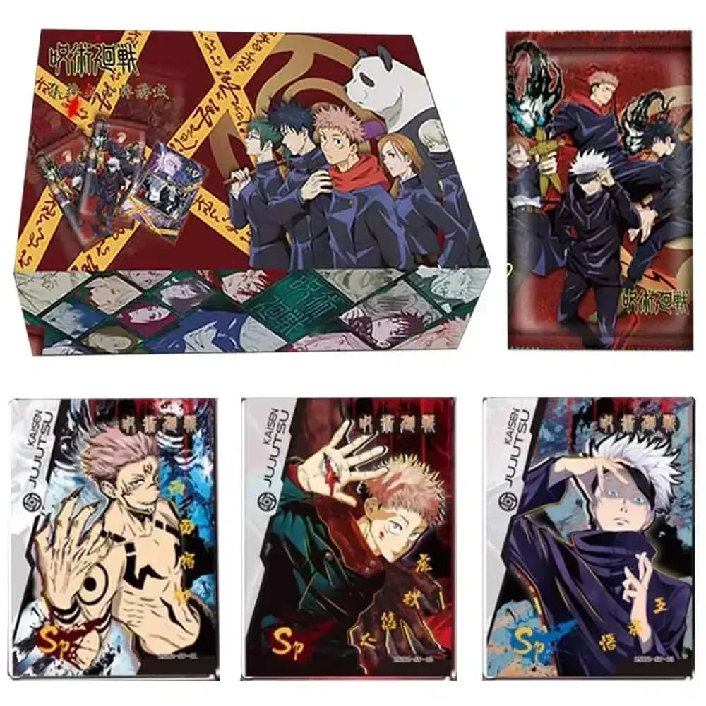 Cartes Jujutsu Kaisen Chapitre avancé Cartes en métal rare Cartes Quicksand de qualité Cartes de collection Gojo Satoru Fushiguro Megumi 