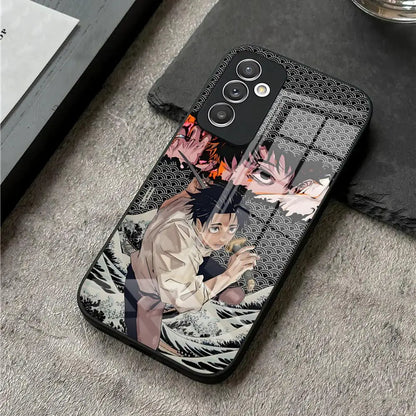 Coque de téléphone Jujutsu Kaisen Yuta Okkotsu en verre pour S24 Ultra Samsung S23 Fe S22 S20 S21 Plus Galaxy A54 A34 A24 A53 Note 20