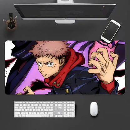 Anime Jujutsu Kaisen Mouse Pad Large keyboard Mouse Desk Pad Non-Slip Rubber Gaming Mouse Pad Laptop Mouse Carpet HYBXXC