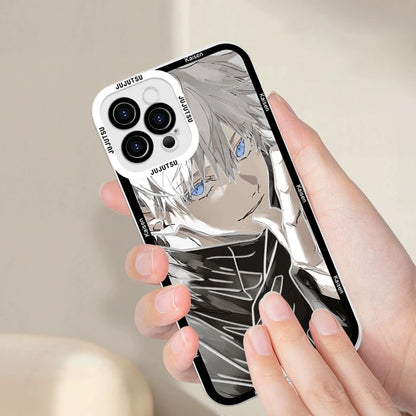 呪術廻戦 五条悟 コミックス ウルトラライト クリア 携帯ケース Samsung S25 S24 S23 S21 S20 Plus FE Note 20 カバー アニメファンダメンタル