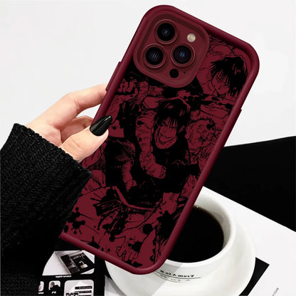 Coque de téléphone Jujutsu Kaisen Toji Cool pour Apple iPhone 15 14 13 12 11 XS XR X Pro Max Plus Funda Eye Ladder