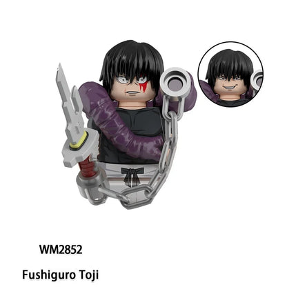 Anime Jujutsu Kaisen Cartoon Gojo Satoru Itadori Yuj Fushiguro Megumi Okkostu Yuta Building Blocks Mini Action Figures Kids Toy - Jujutsu Kaisen Merch - Free Shipping Buy Now