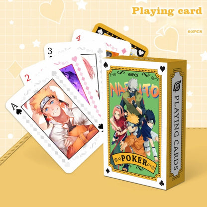 Anime Poker Toy Jujutsu Kaisen Board Game Cards ONE PIECE NARUTO HUNTER×HUNTER Cosplay Hardcover Table Game Fans Birthday Gift
