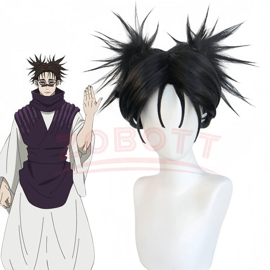 Jujutsu JJK Manga Choso Cosplay Wig Anime Jujutsu Kaisen Black Double Ponytail Hair Sticker Itadori Yuji Halloween Wig Women Men - Jujutsu Kaisen Merch - Free Shipping Buy Now