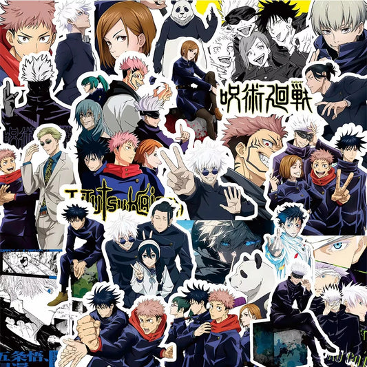 80pcs Cartoon Jujutsu Kaisen Anime Stickers Waterproof Decals Car Motorcycle Luggage Helmet Cool Sticker for Kids Classics Toy