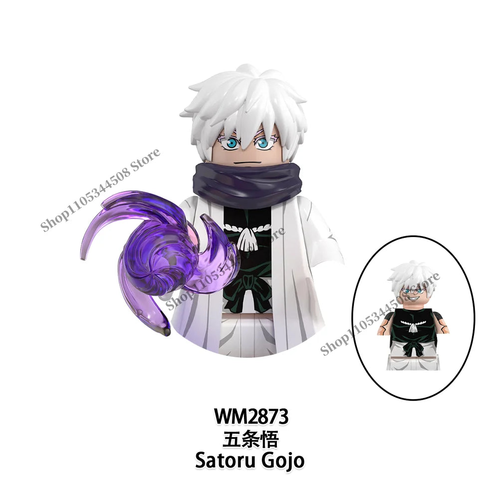 Jujutsu Kaisen MINI Puzzle Brick toys Makora Gojo Satoru Rogo Ryomen Sukuna Kugisaki Nobara Building Blocks Collection Gift