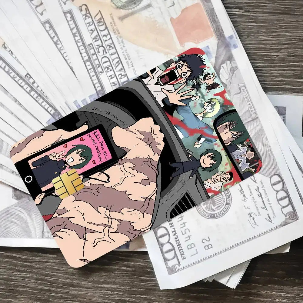 Cool Fashion Anime Popular Hot Top Jujutsu Kaisen Luxury Credit Card Film Debit Protect Bank Bus Card Sticker Skin