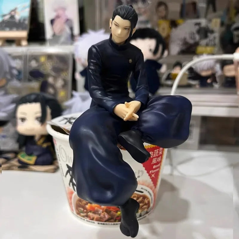 Satoru Gojo Statue Jujutsu Kaisen Figure Geto Suguru Sitting Posture Action Figures Prison Realm Anime Model Pvc Ornament Toys - Jujutsu Kaisen Merch - Free Shipping Buy Now