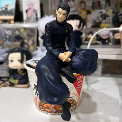 Satoru Gojo Statue Jujutsu Kaisen Figure Geto Suguru Sitting Posture Action Figures Prison Realm Anime Model Pvc Ornament Toys - Jujutsu Kaisen Merch - Free Shipping Buy Now