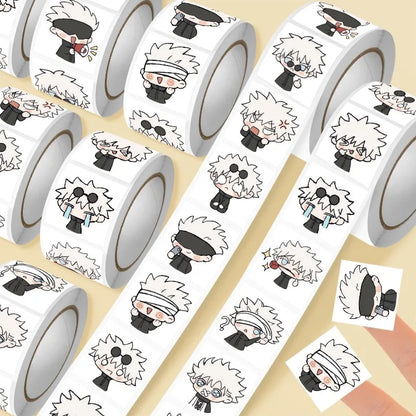 500 Jujutsu Kaisen Expression Stickers Gojo Satoru Exquisite Cute Multi-Position Anime Character for Mobile Phone Decoration