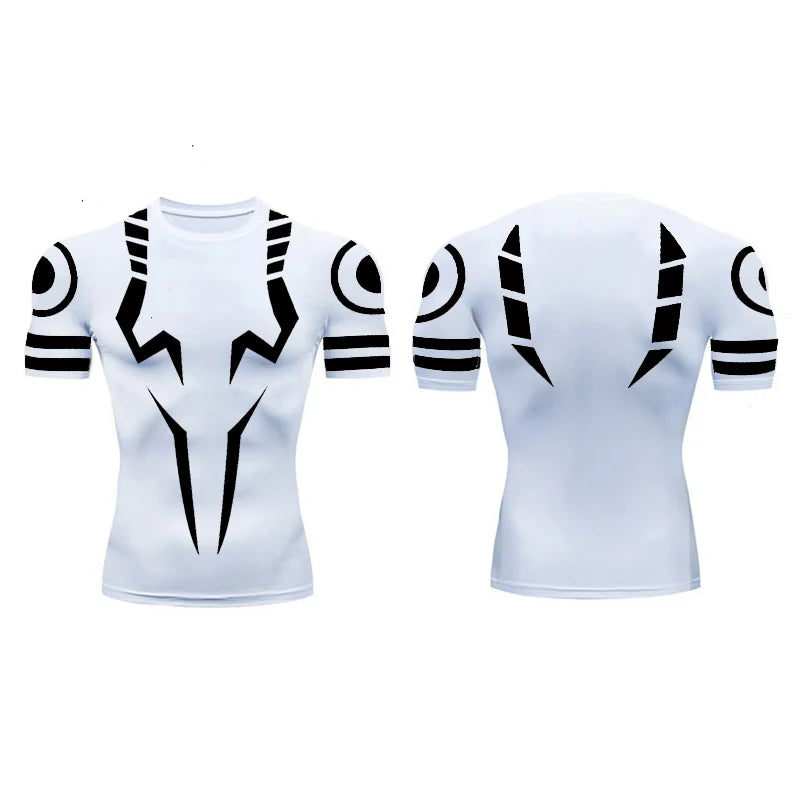 T-Shirt For Men Gym Graphic T Shirts Anime Jujutsu Kaisen 3D Print Compression Fitness Undershirt Tee Oversized Men Clothing Top - Jujutsu Kaisen Merch - Free Shipping Buy Now