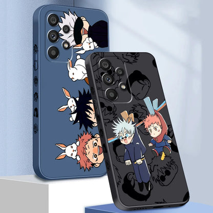 Coque de téléphone à motif de Jujutsu Kaisen pour Samsung Galaxy S25, S24, S21, S20, S23, S22 Ultra Plus FE 5G, motif corde gauche
